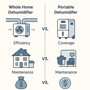 Whole Home vs Portable Dehumidifiers