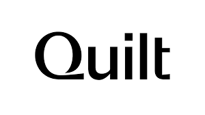 The image shows the word "Quilt" in bold, black font on a white background.