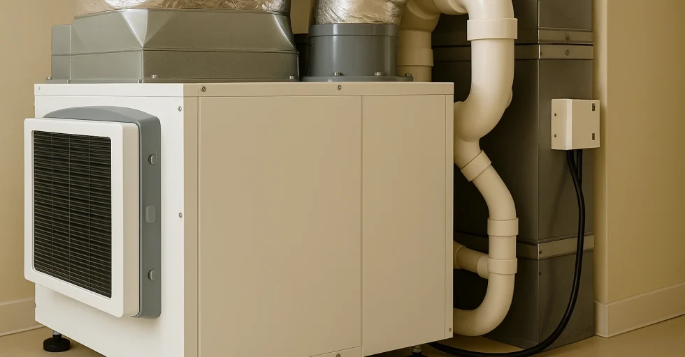 Whole home dehumidifier installation