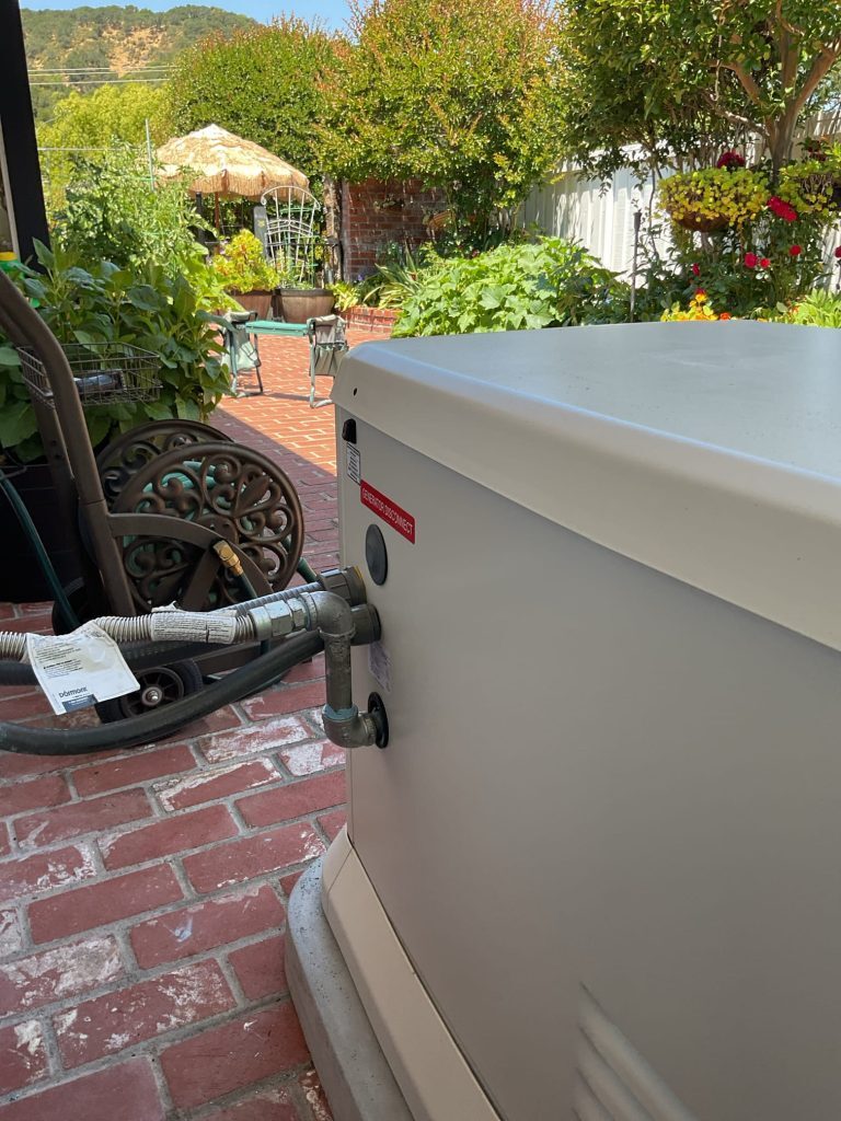 Back of Generac Generator