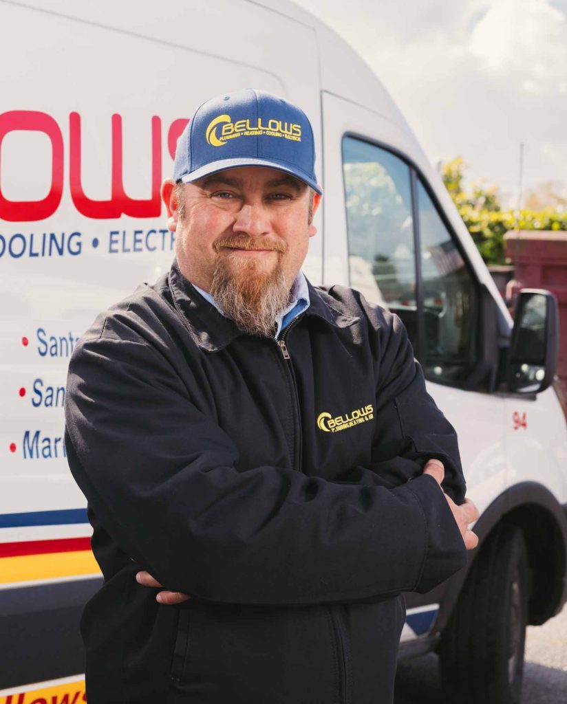 Bellows plumbing heating cooling technician