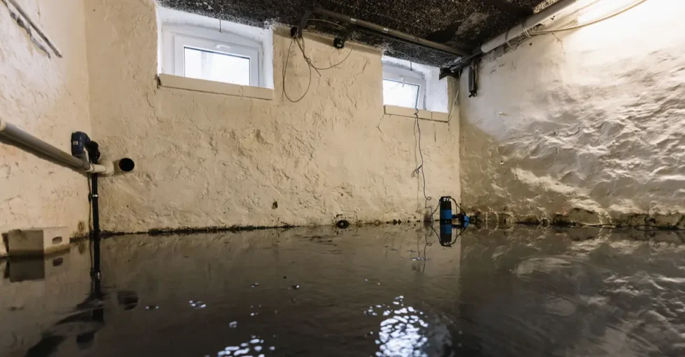 Water in crawl space after heavy rain