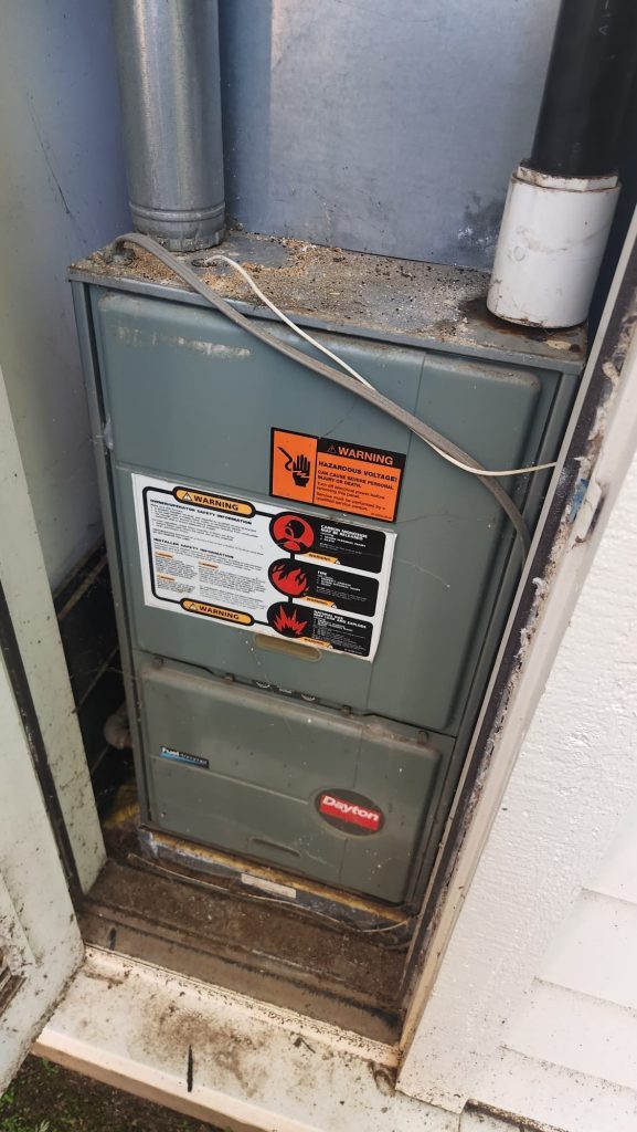 Old Gas Furnace Equipment