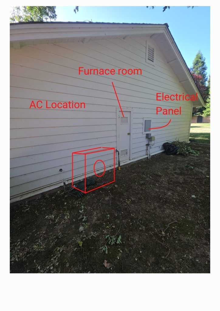 Proposed Ducted Heat Pump/Air Handler Installation Layout
